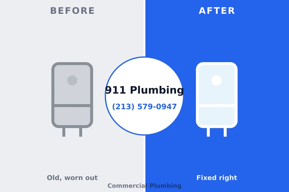 Before and after: plumbing company Jefferson, OH